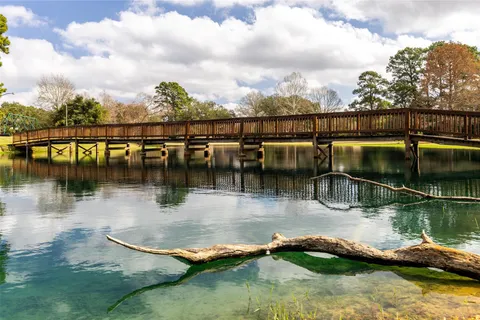 A neighborhood fishing pond
