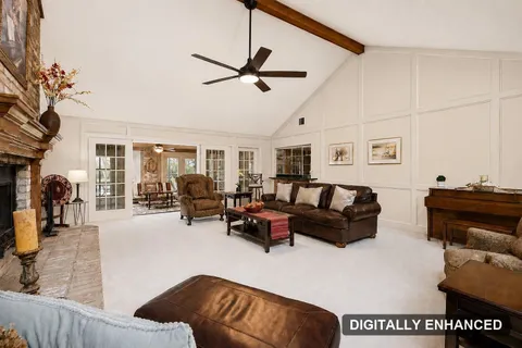 Family room, second view, digitally enhanced (digitally enhanced)