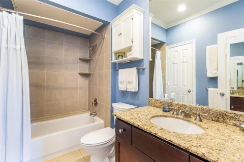 Full bath with tub-shower