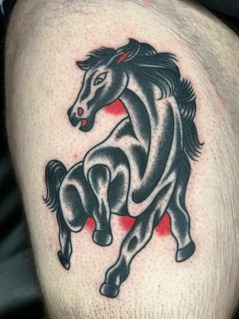 Black horse