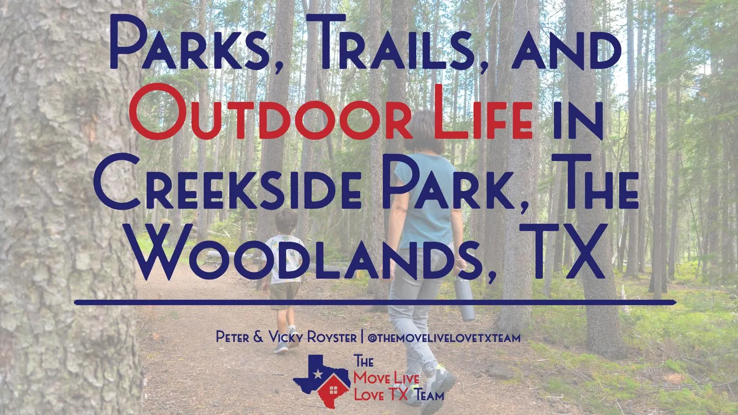 Parks, Trails, and Outdoor Life in Creekside Park, The Woodlands, TX