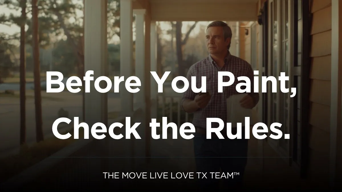 What The Woodlands' Deed Restrictions Actually Let You Do to Your Home